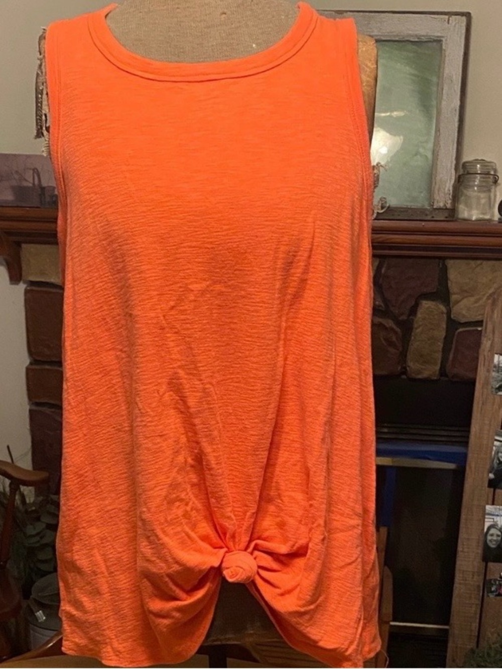 4 Time and Tru Knot-Front Sleeveless Tanks